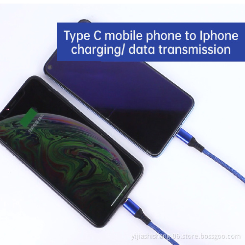 USB Type C Light-ning Fast Charger Cable For iPhone 12 11 PRO X XS Max iPad Apple